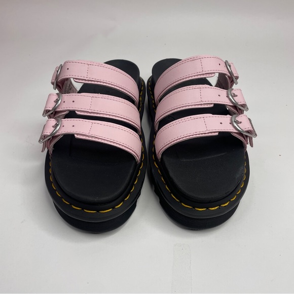 Dr. Martens Blaire Platform Slides Sandals “Pink Black” 2023 - Picture 2 of 5